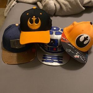 Star Wars Hats, Rebel Alliance & R2D2, Quantity of 4
